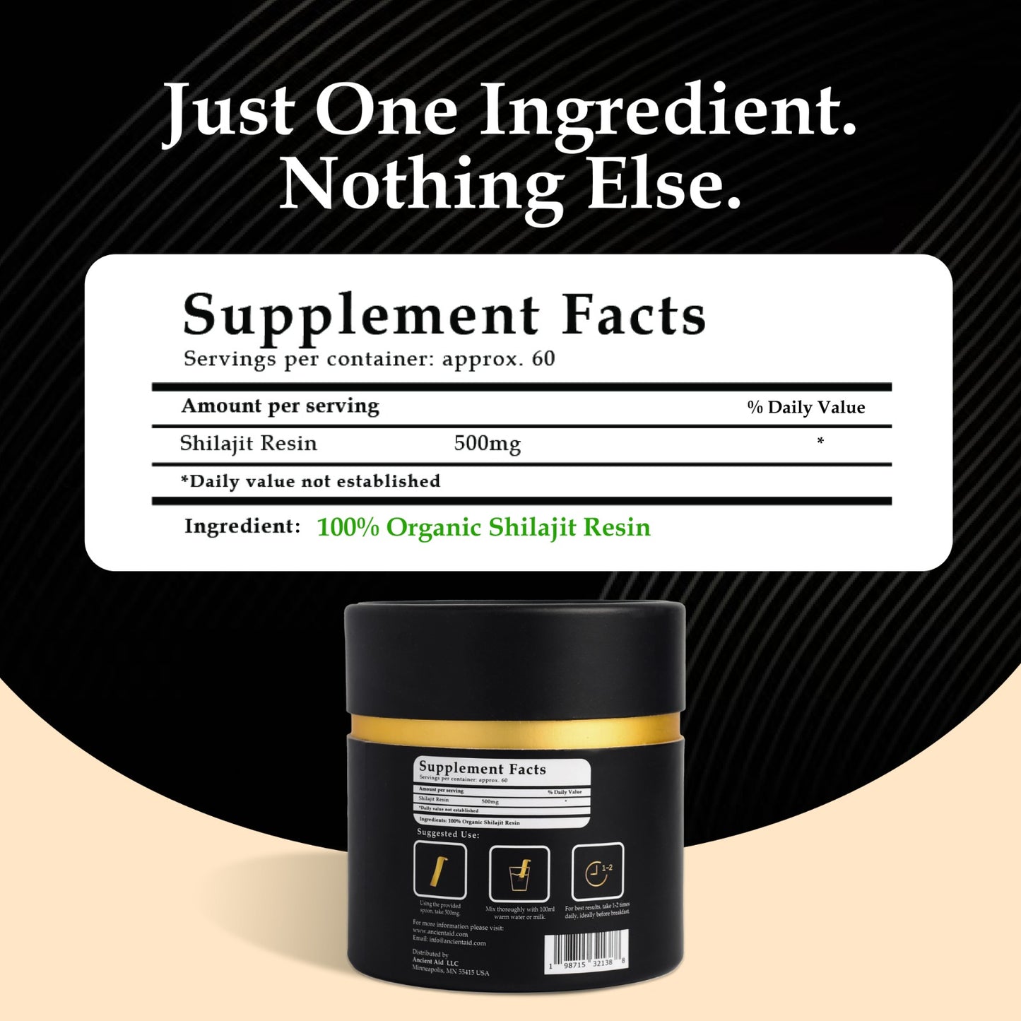 100% Pure Organic Himalayan Shilajit